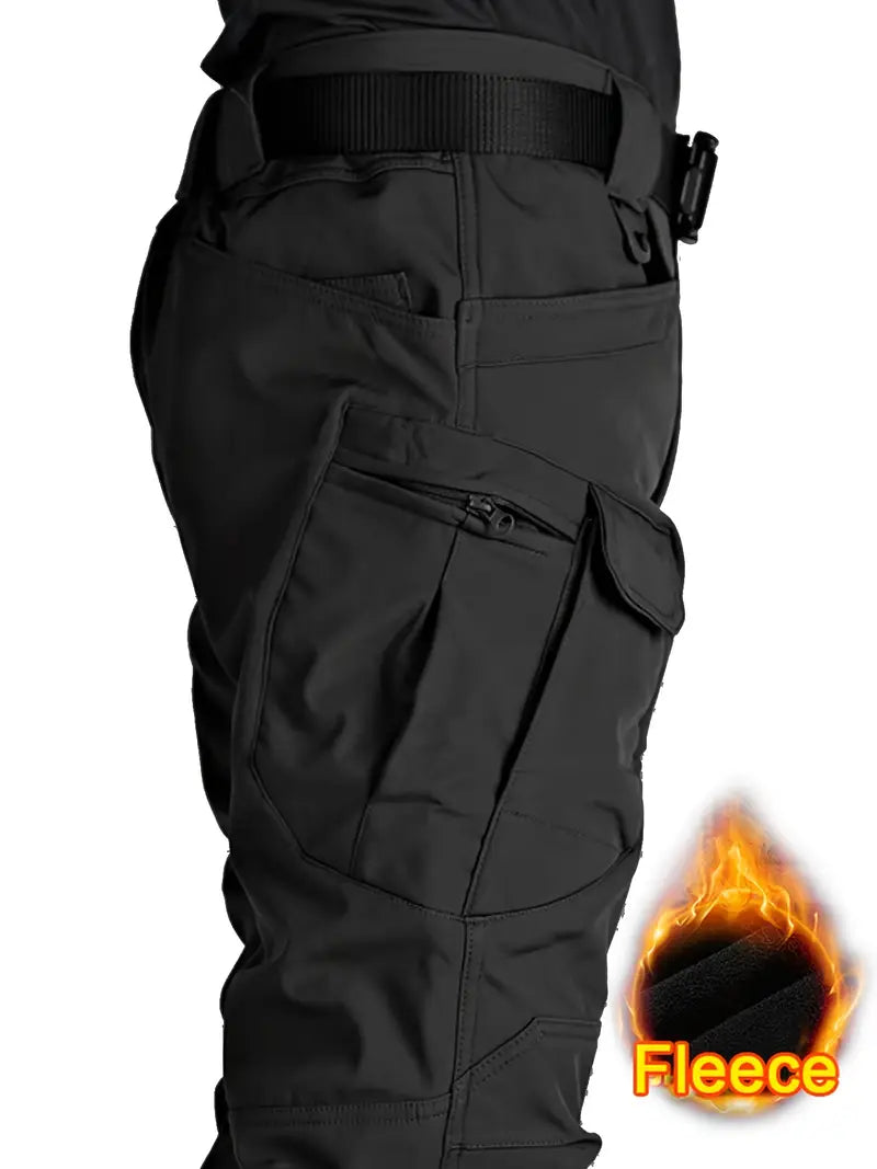 men's fleece lined work cargo pants