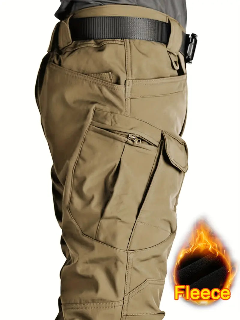 men's fleece lined work cargo pants