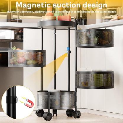 360° Kitchen Rotating Vegetable Rack