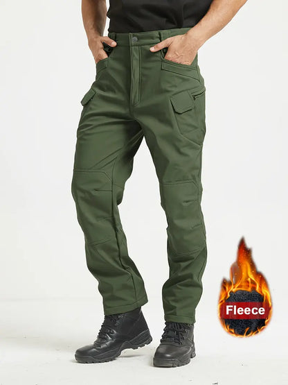 men's fleece lined work cargo pants