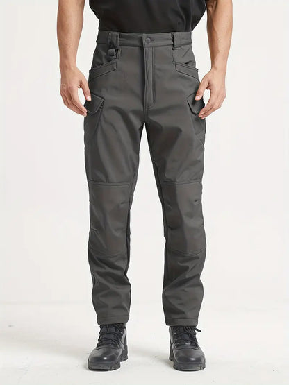 men's fleece lined work cargo pants