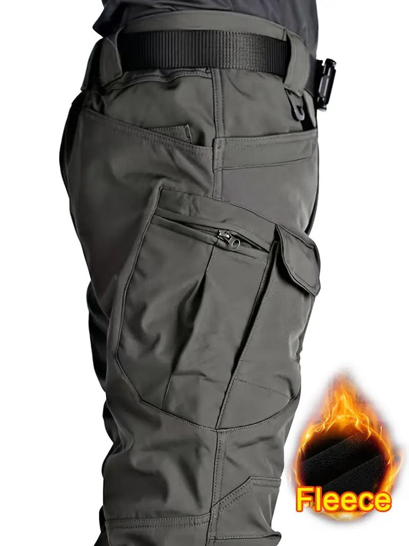 men's fleece lined work cargo pants